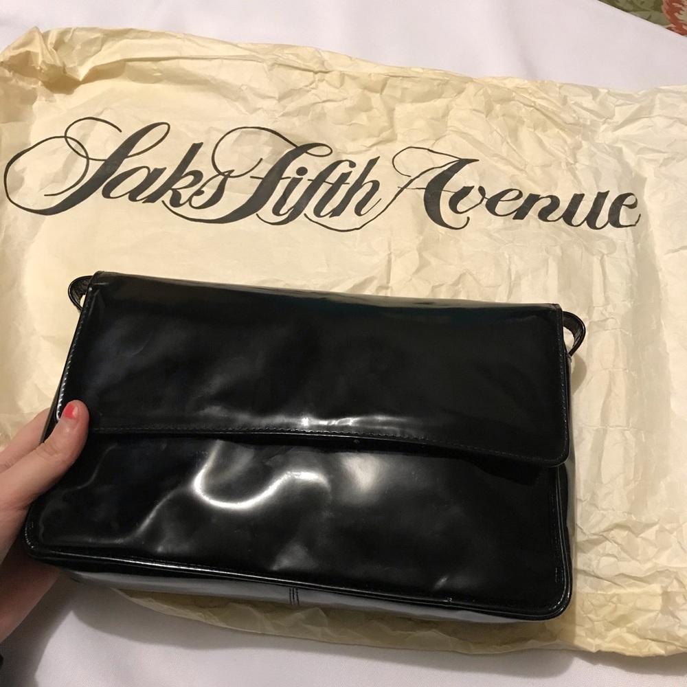 Saks Fifth Avenue Leather Shoulder Bag